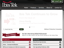 Tablet Screenshot of ibistek.com